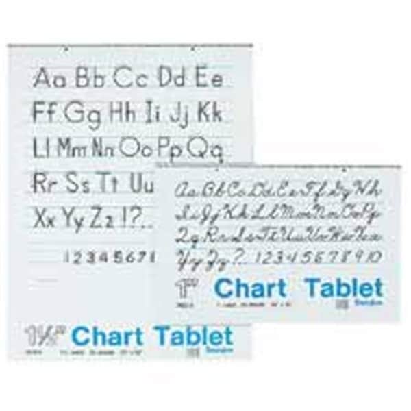 Pacon Corporation PAC74720 Chart Tablet- Manuscript Cover- 1-.50in. Ruled- 24in.x16in.- 25 Sh- WE 74720 - main